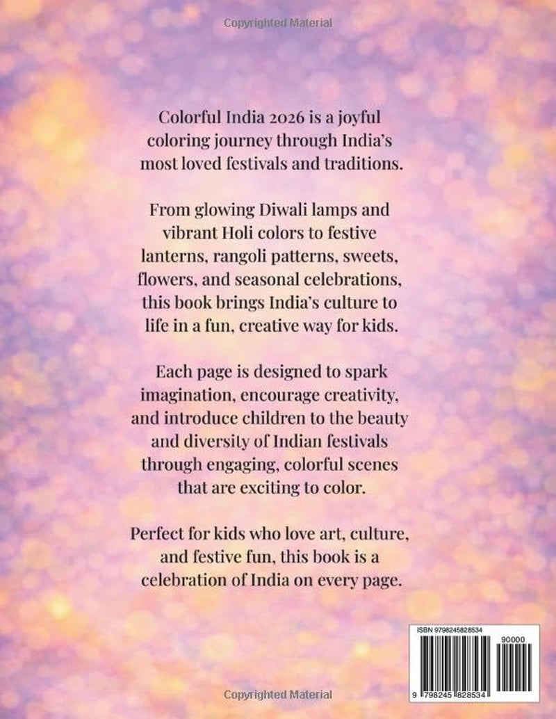 Colorful India 2026: a Joyful Coloring Journey through India'S Festivals