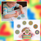 30 Pcs Diwali Mandala Coloring Cutouts Crafts for Kids