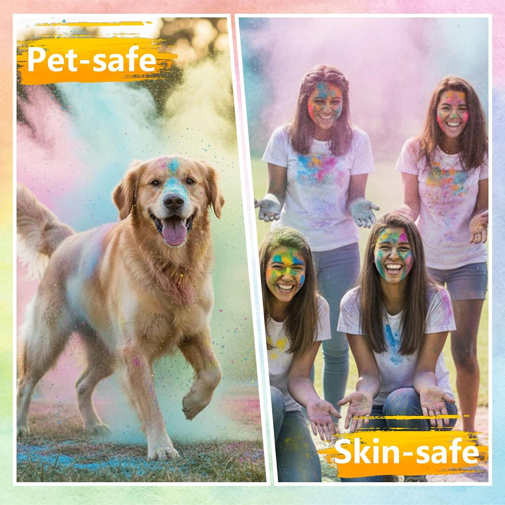 10 Vibrant Colors Holi Color Powder