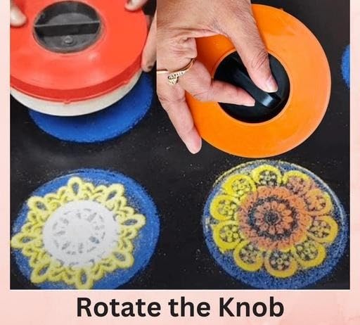 Magic Rangoli Stencil Roller Kit