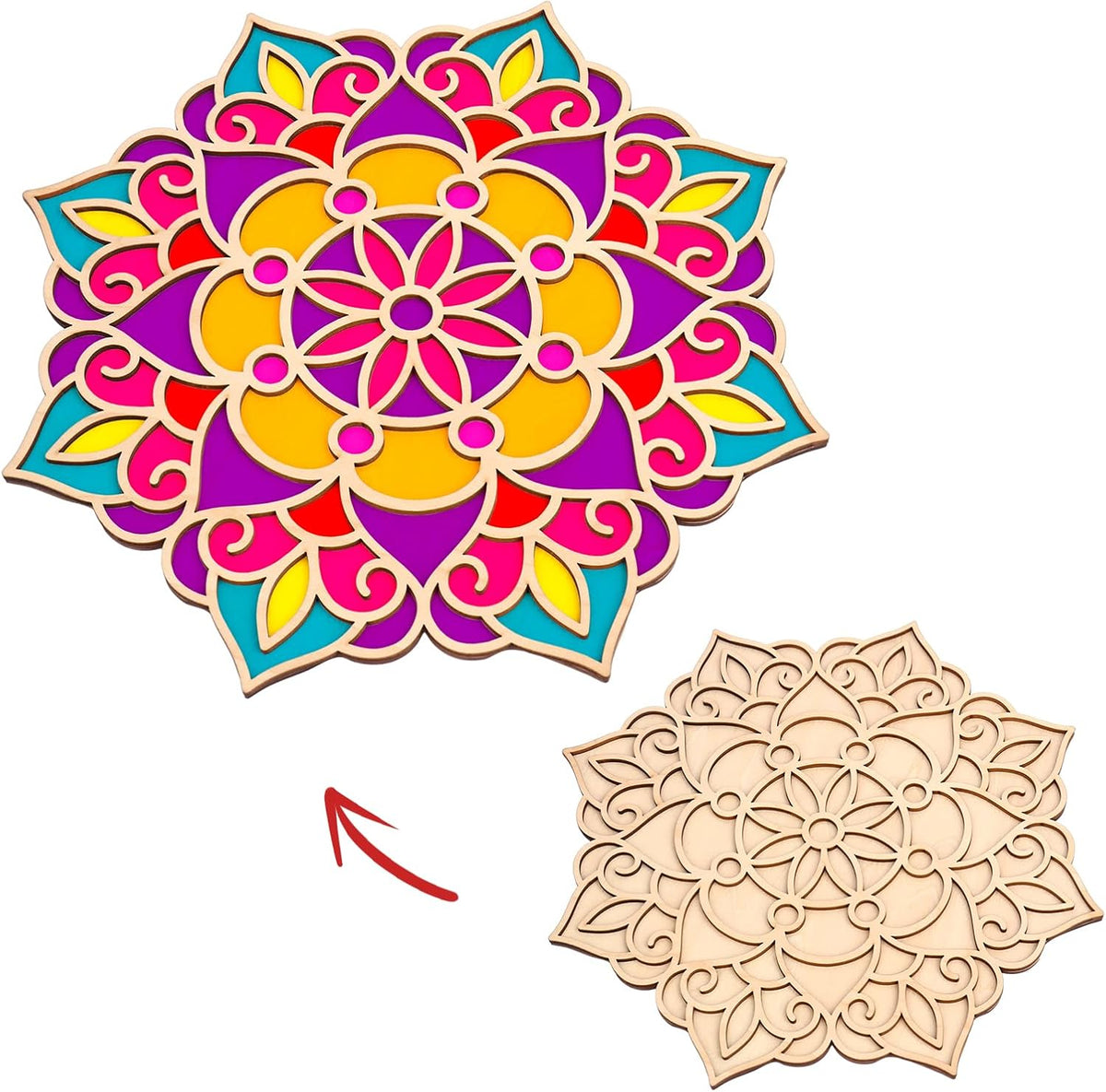 DIY Floral Rangoli Mat for Diwali Decoration Diwali Mandala Decor
