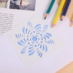 56 Pcs Mandala Stencils, 3.6 X 3.6 Inch Reusable Painting Templates